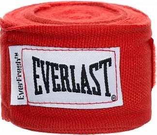Боксерские Бинты Everlast Elastic 2,5 м Красные