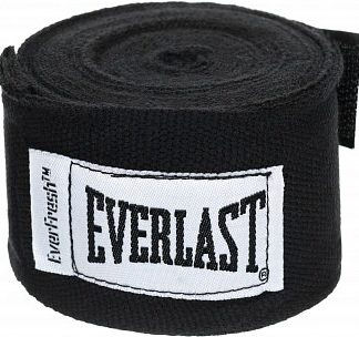 Боксерские Бинты Everlast Elastic 3,5 м Черные