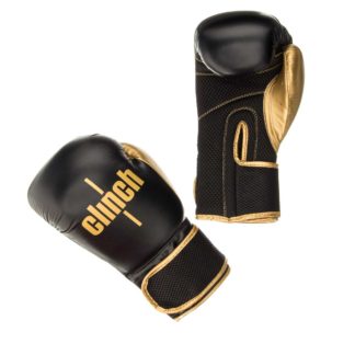 Боксерские Перчатки Clinch Aero Черно-Золотые